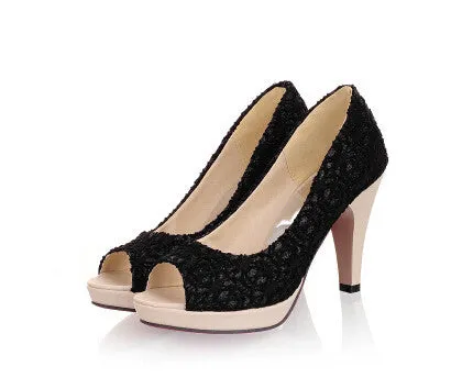 High Open Toe High Heels Women Pumps Brand shoes women sandals wedding pumps size 34-42