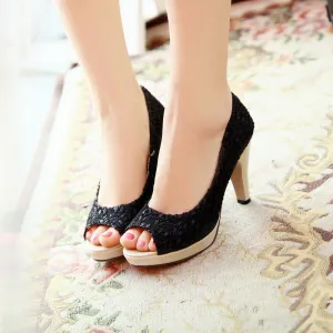 High Open Toe High Heels Women Pumps Brand shoes women sandals wedding pumps size 34-42