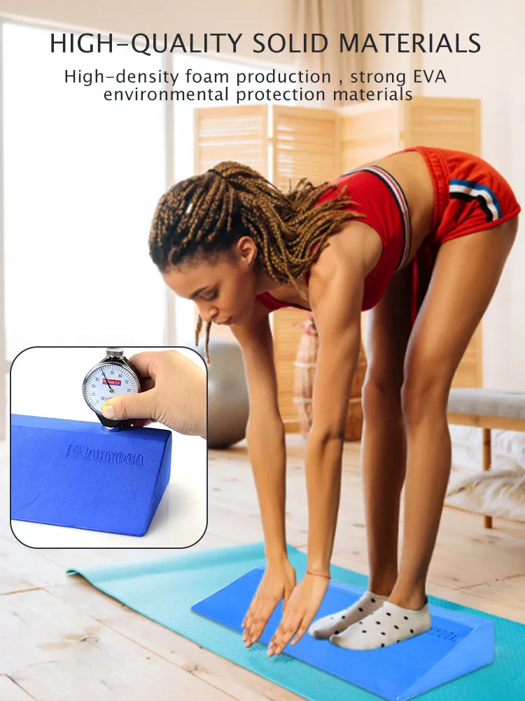 High Quality EVA Yoga Wedge Block – Lightweight Incline Slant Board for Squats, Foot Support, Deadlifts & Pilates, Durable Foam Exercise Prop