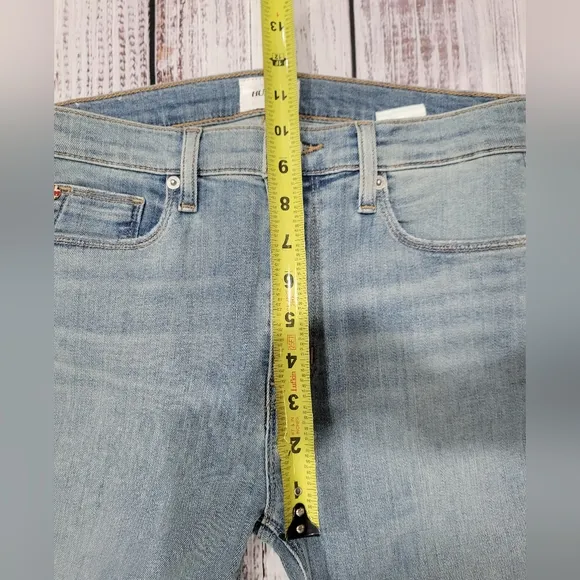Hudson Blair High Rise Bootcut Crop Jeans Blue Denim Women Size 27 NEW