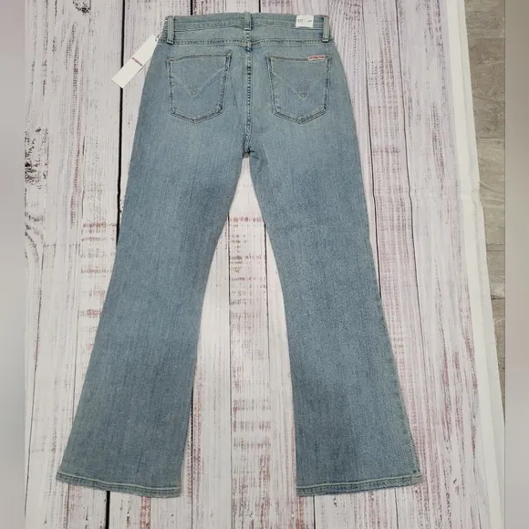 Hudson Blair High Rise Bootcut Crop Jeans Blue Denim Women Size 27 NEW