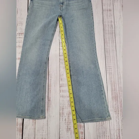 Hudson Blair High Rise Bootcut Crop Jeans Blue Denim Women Size 27 NEW