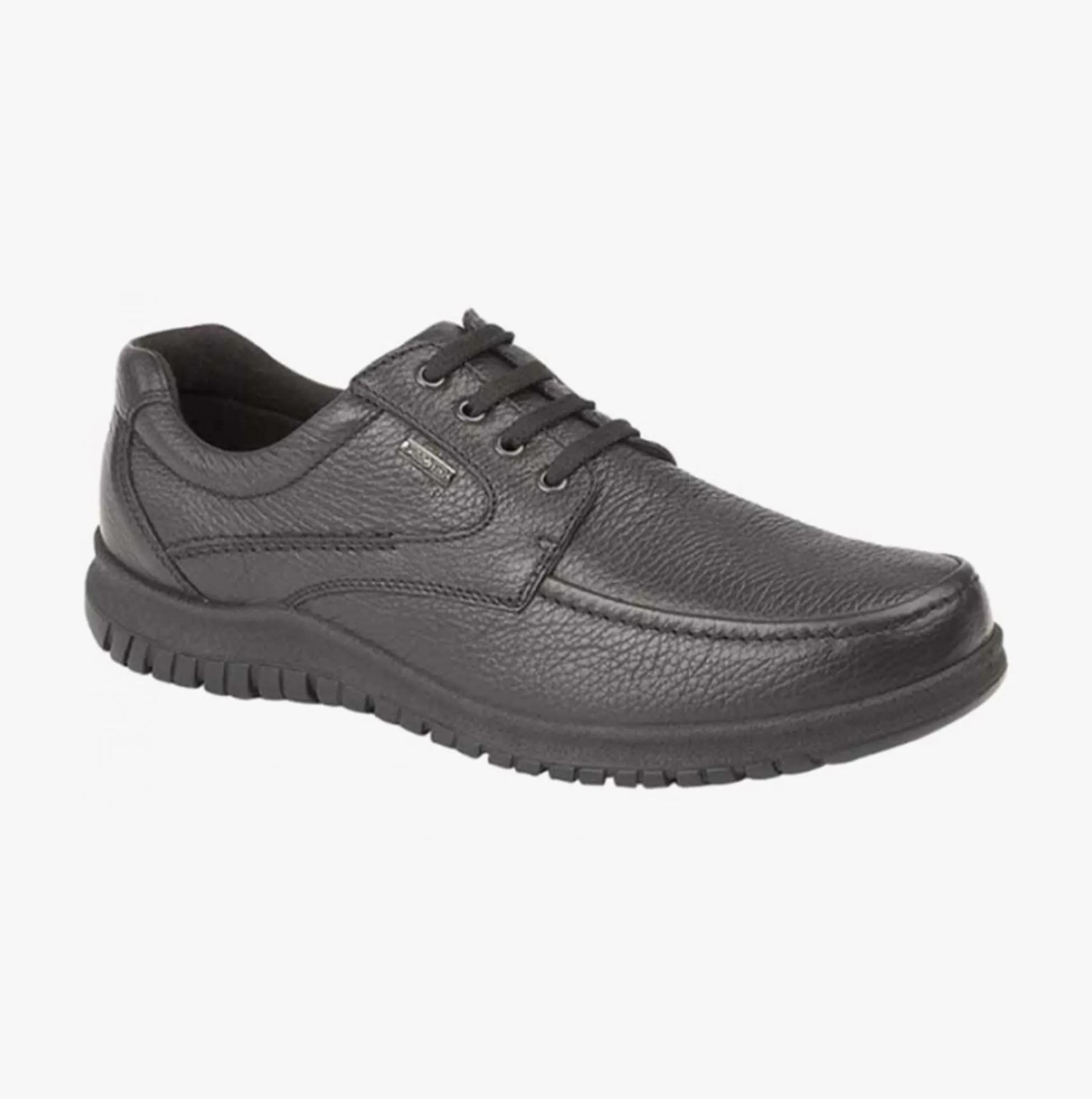 IMAC LENNIE Mens Grain Leather Apron Shoes Black