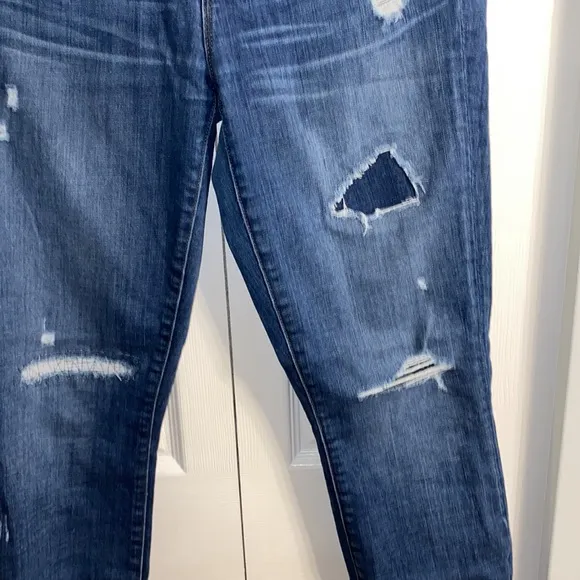 J Crew Toothpick Distressed Jeans