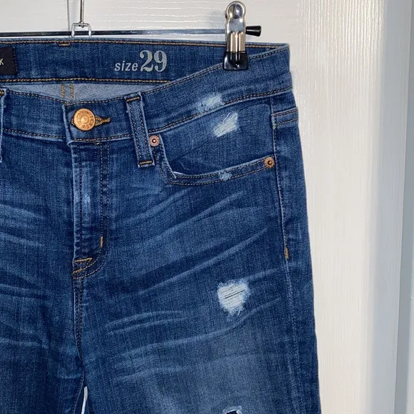 J Crew Toothpick Distressed Jeans