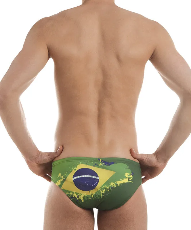 Jaked Men's Brief BRAZIL FLAG JWNUU05023