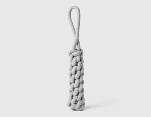 Jax & Bones Top Tugger Rope Knot Dog Toy Silver 11"