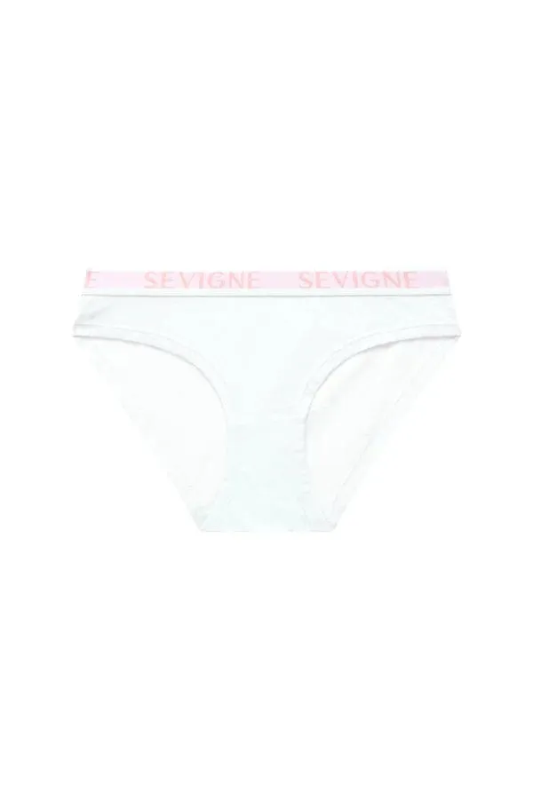 Jolie Miss Confident Logo Brief- White