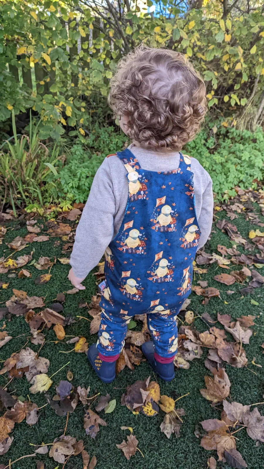 Kids Reversible Dungarees