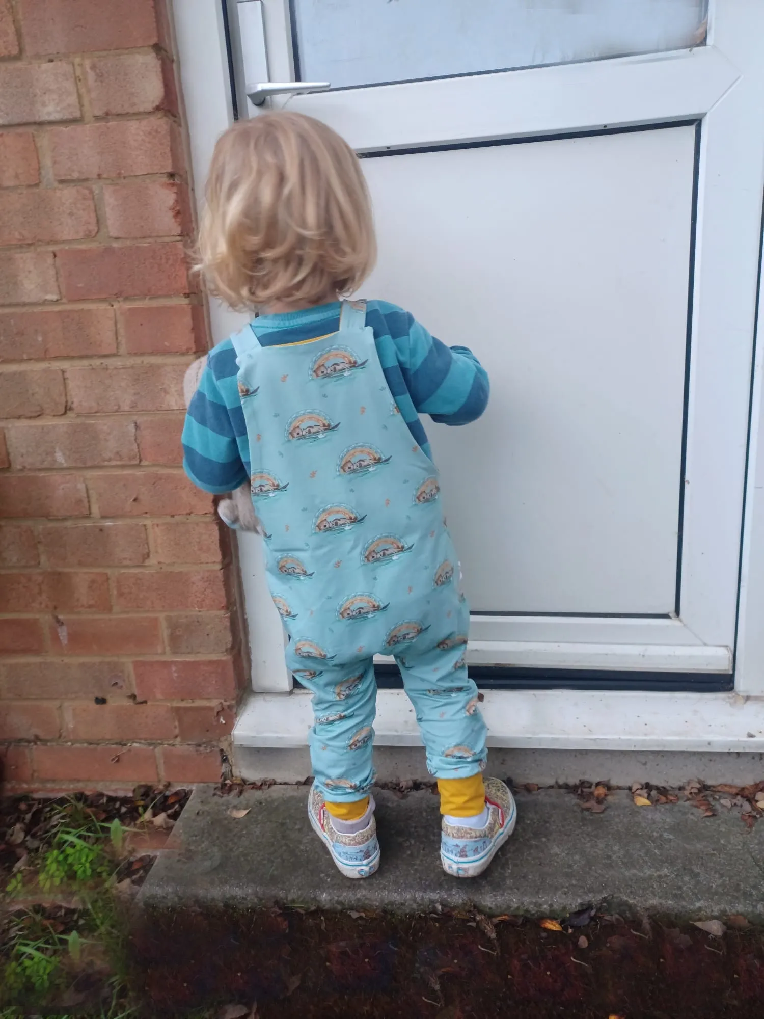 Kids Reversible Dungarees