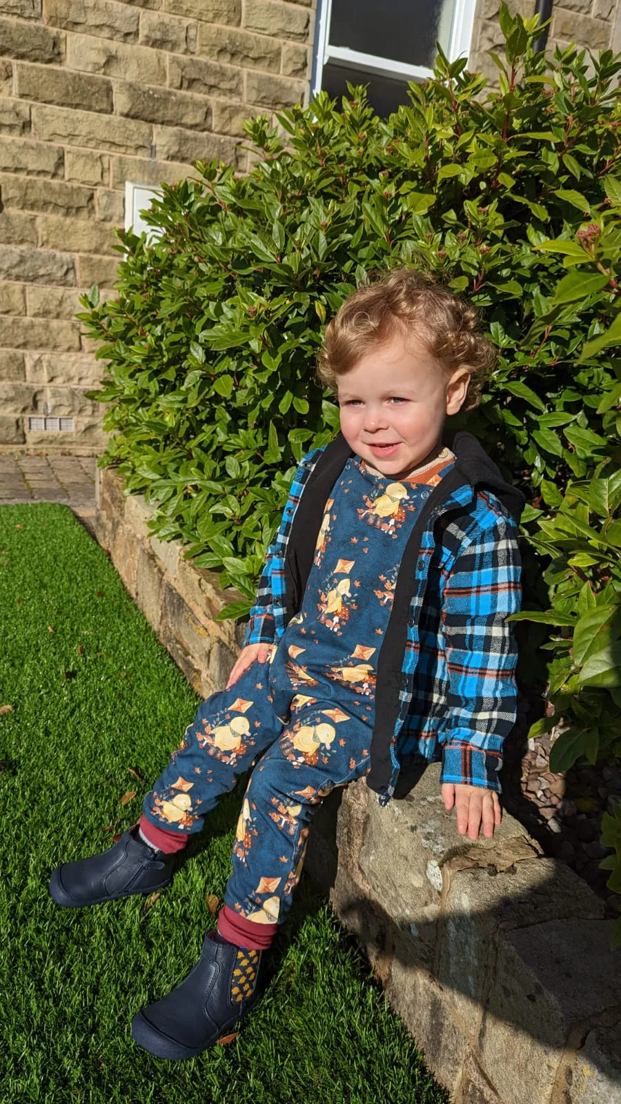 Kids Reversible Dungarees