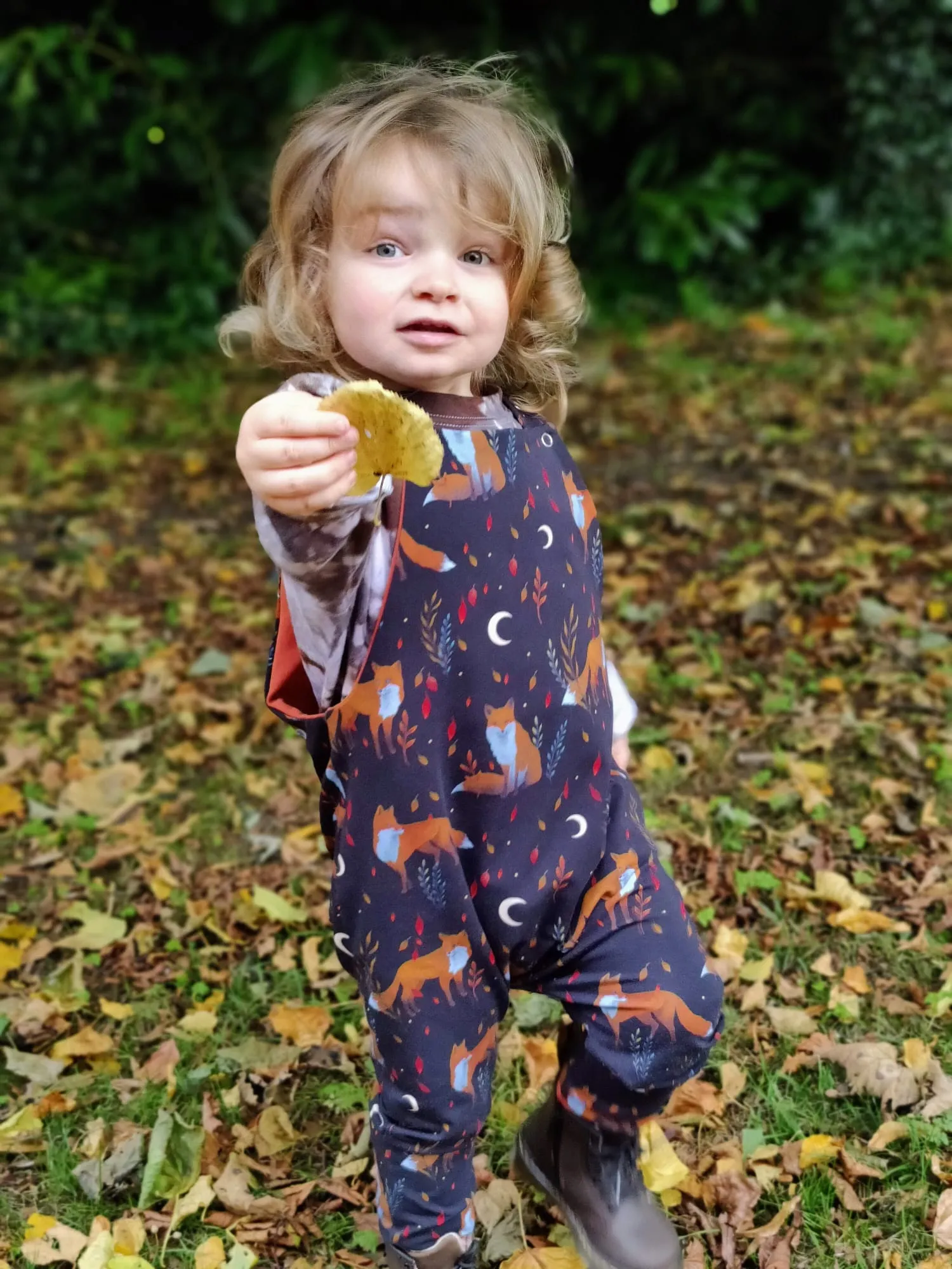 Kids Reversible Dungarees