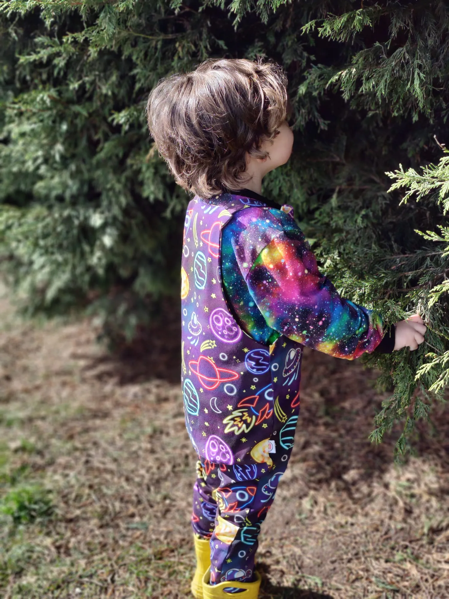 Kids Reversible Dungarees