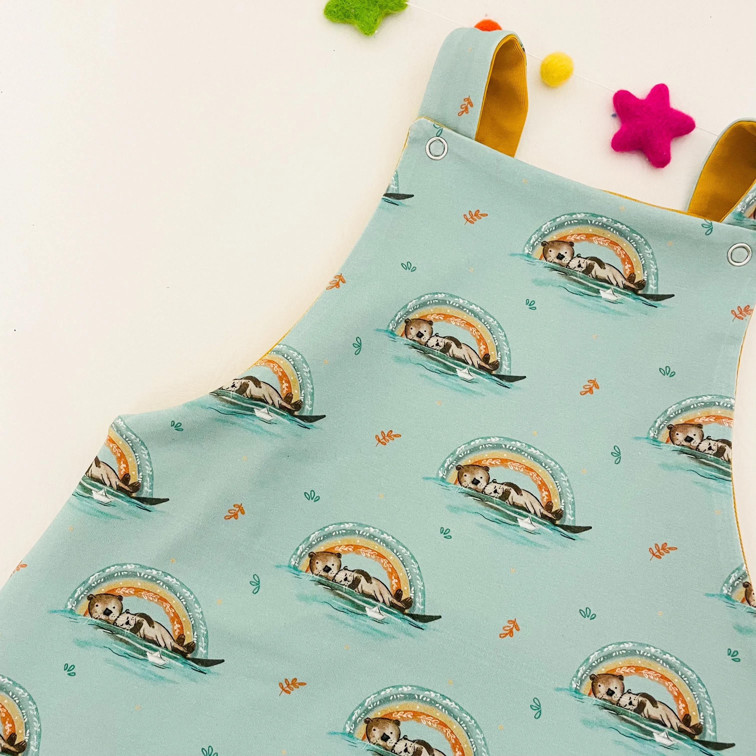 Kids Reversible Dungarees