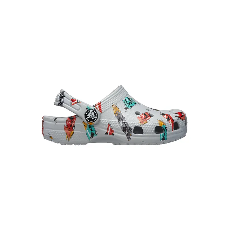 Kid's Toddler Classic Print Clog Race Cars