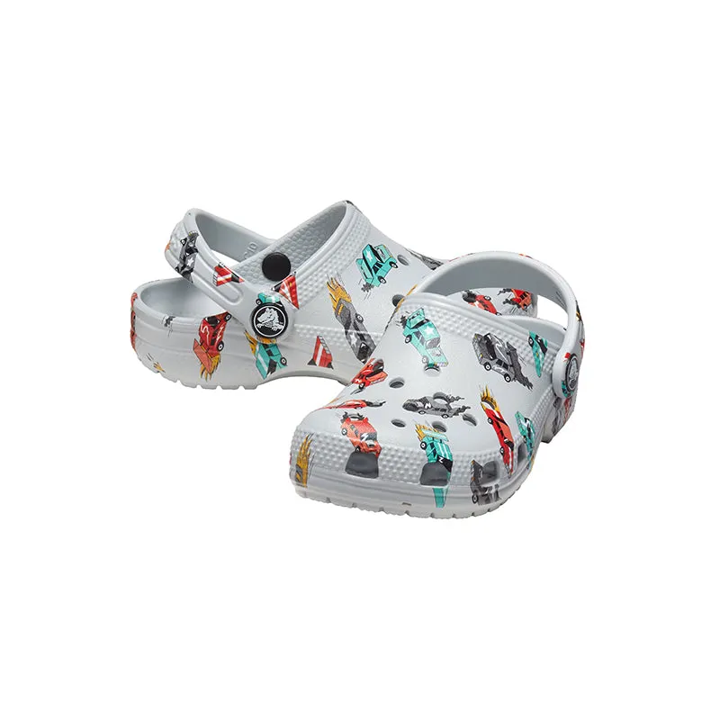 Kid's Toddler Classic Print Clog Race Cars