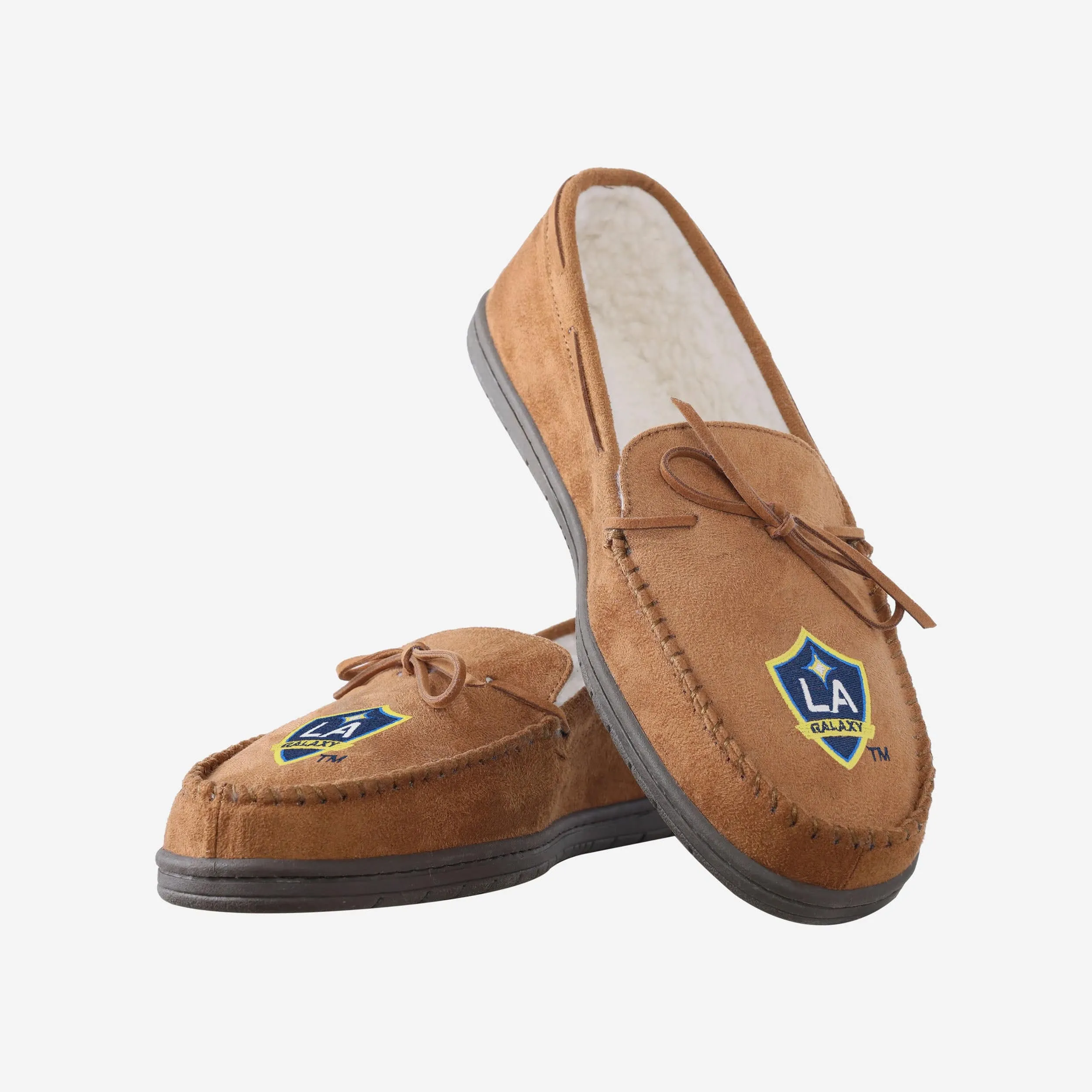 LA Galaxy MLS Team Logo Moccasin Slipper
