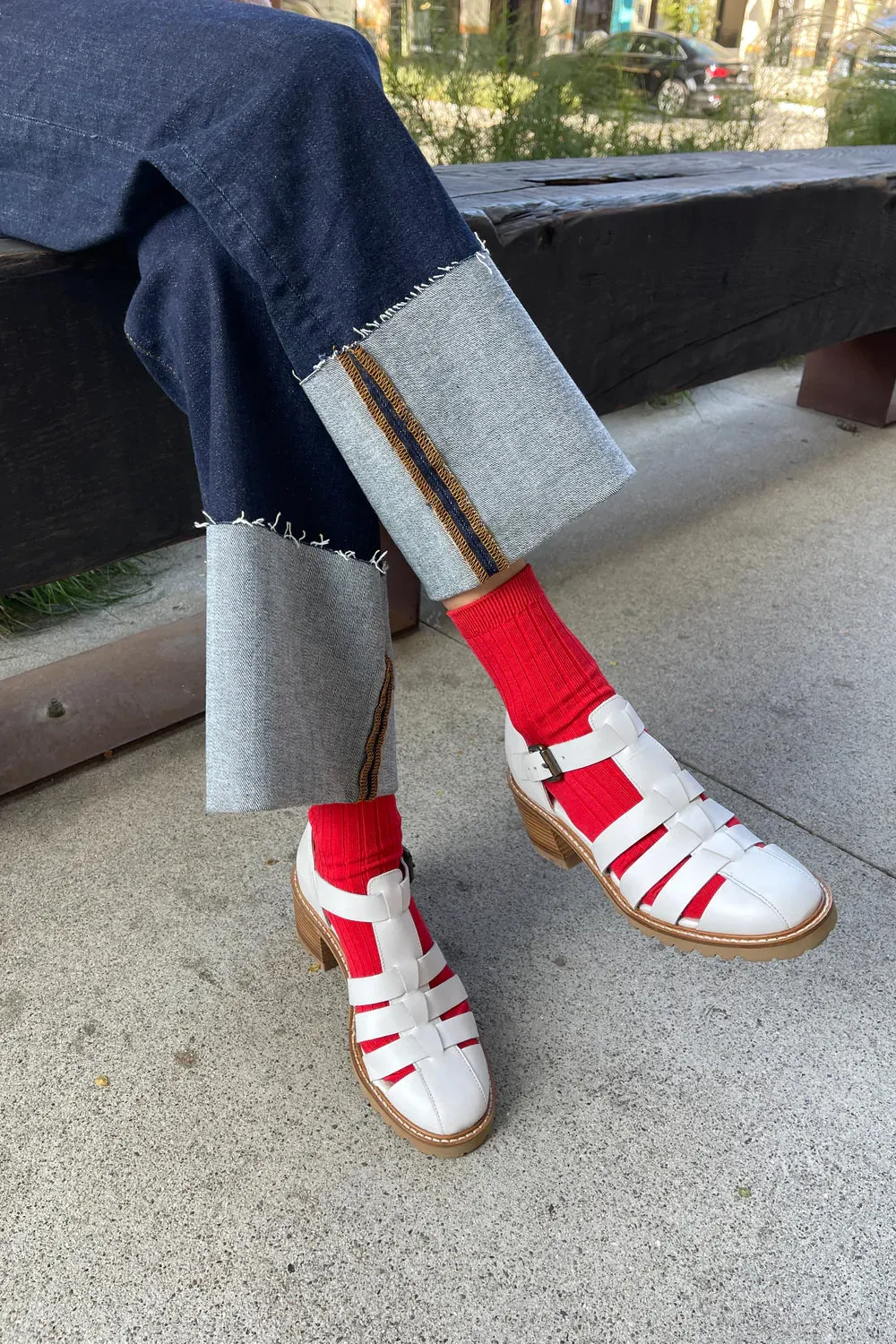 Le Bon Shoppe Classic Red Her Socks
