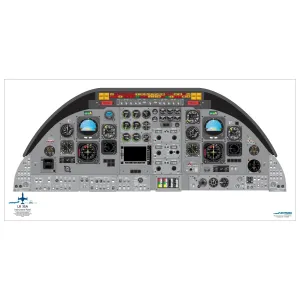 Learjet 18" x 36" Cockpit Posters