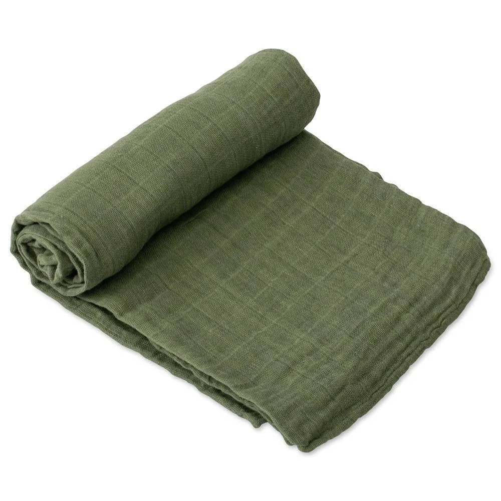 Little Unicorn Cotton Muslin Single Swaddle (Fern)