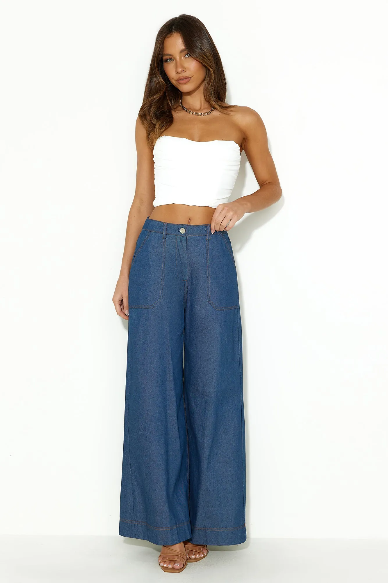 Lover In Her Eyes Crop Top White