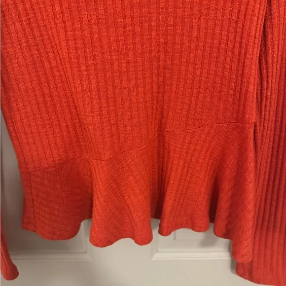 Maeve Anthropologie Coral Cowl Neck Sweater size Small Small