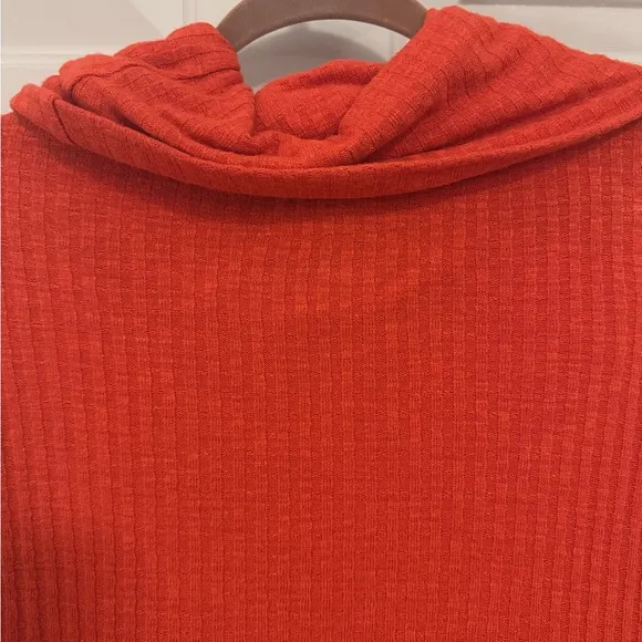 Maeve Anthropologie Coral Cowl Neck Sweater size Small Small