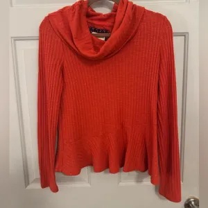 Maeve Anthropologie Coral Cowl Neck Sweater size Small Small