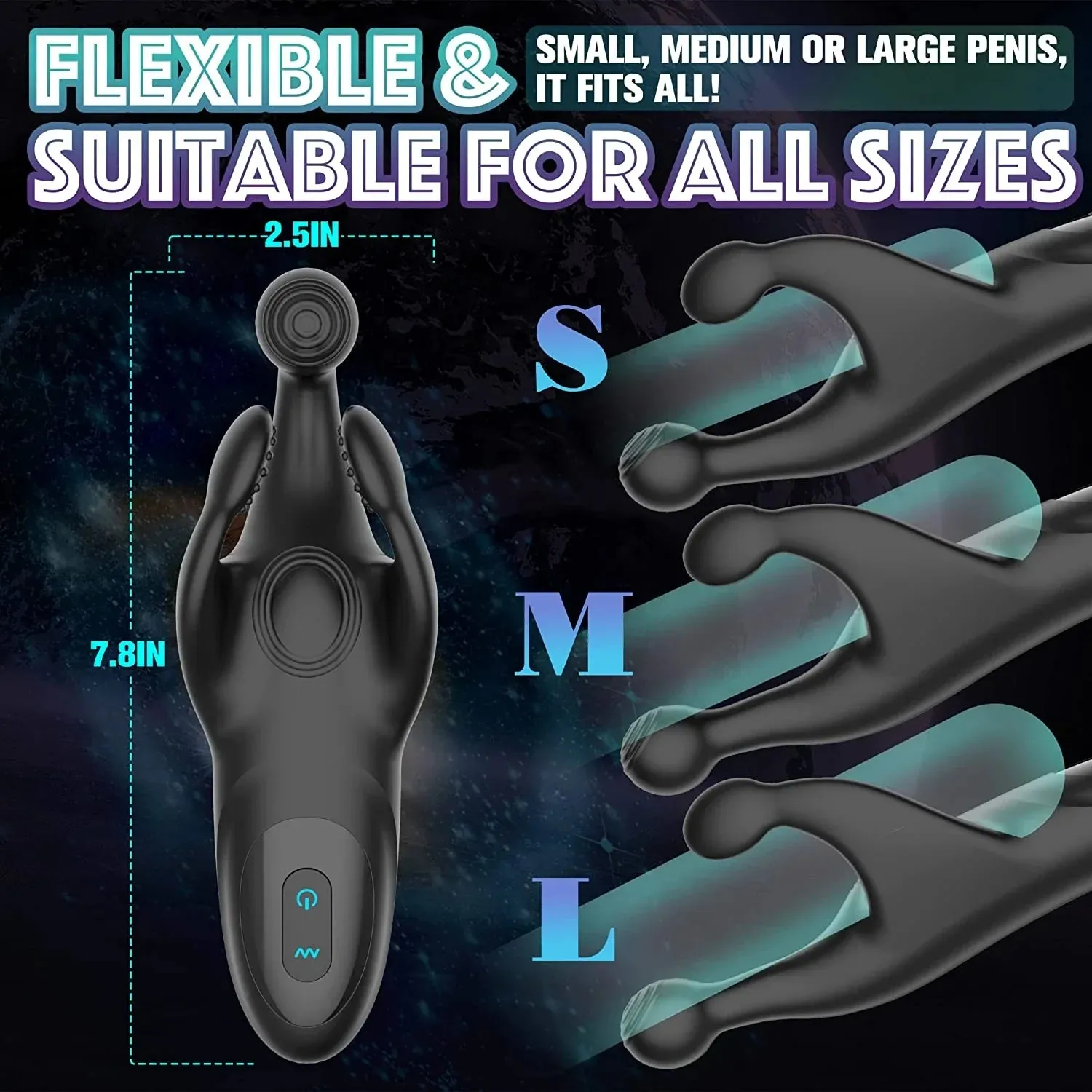 Male Delay Trainer Masturbator Men Vibrator Electric Massager  Exerciser Vibrations Stimulator