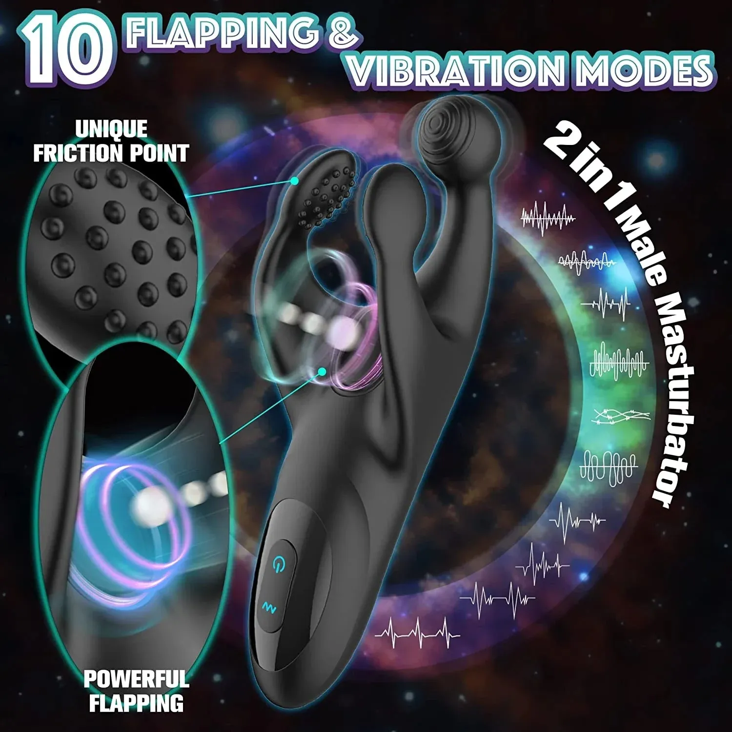 Male Delay Trainer Masturbator Men Vibrator Electric Massager  Exerciser Vibrations Stimulator