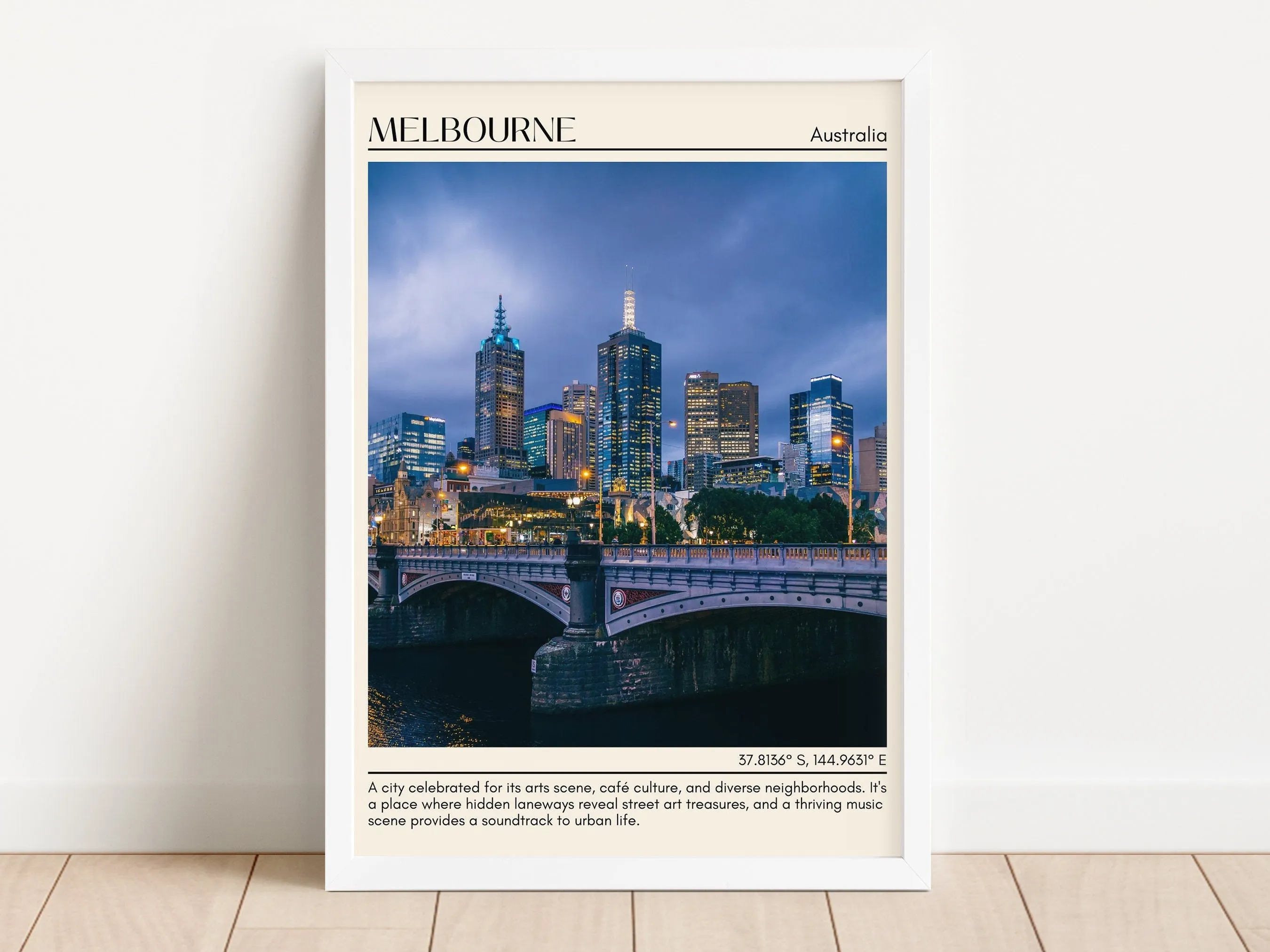 Melbourne Minimal Wall Art, Australia