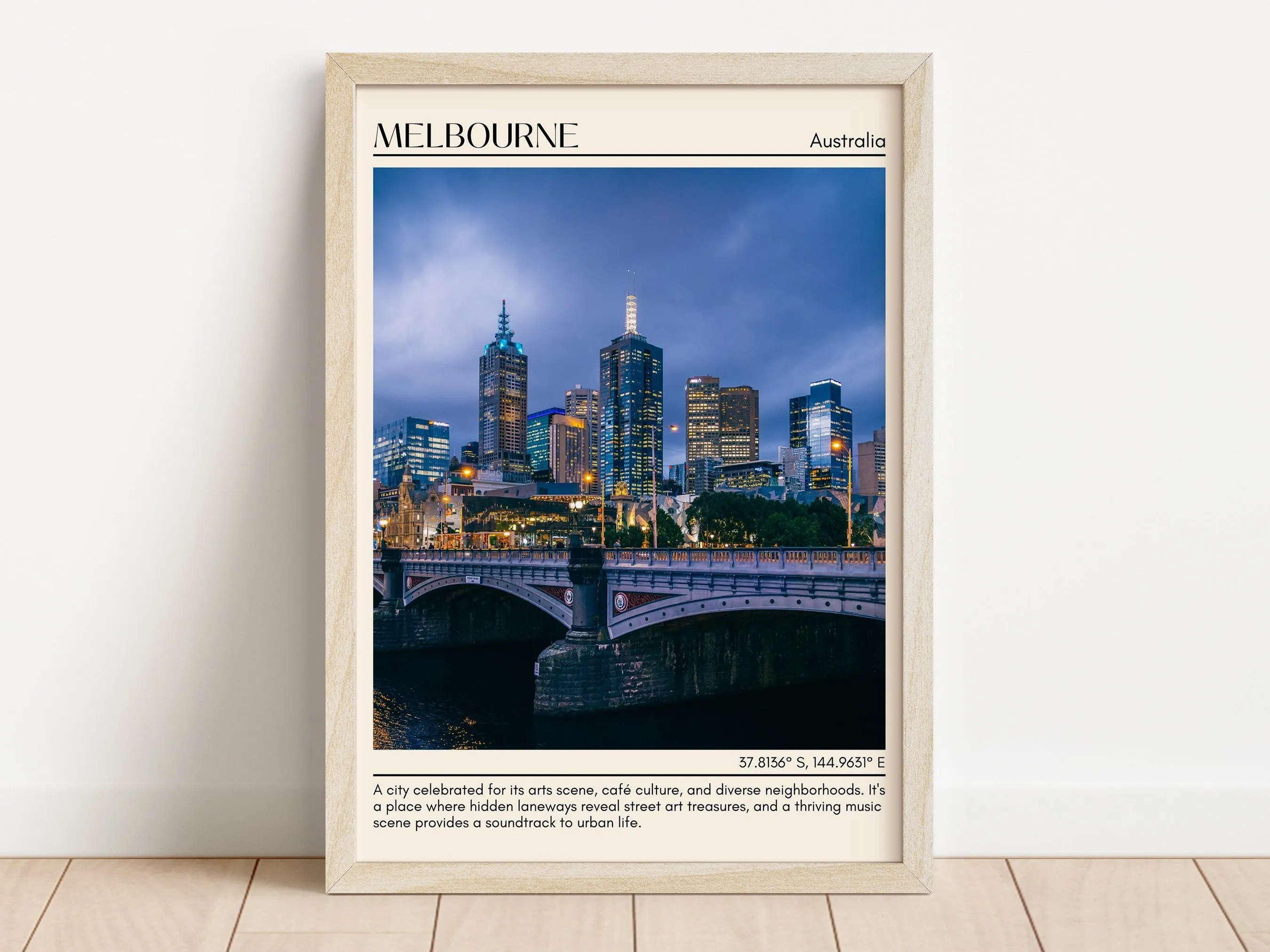 Melbourne Minimal Wall Art, Australia