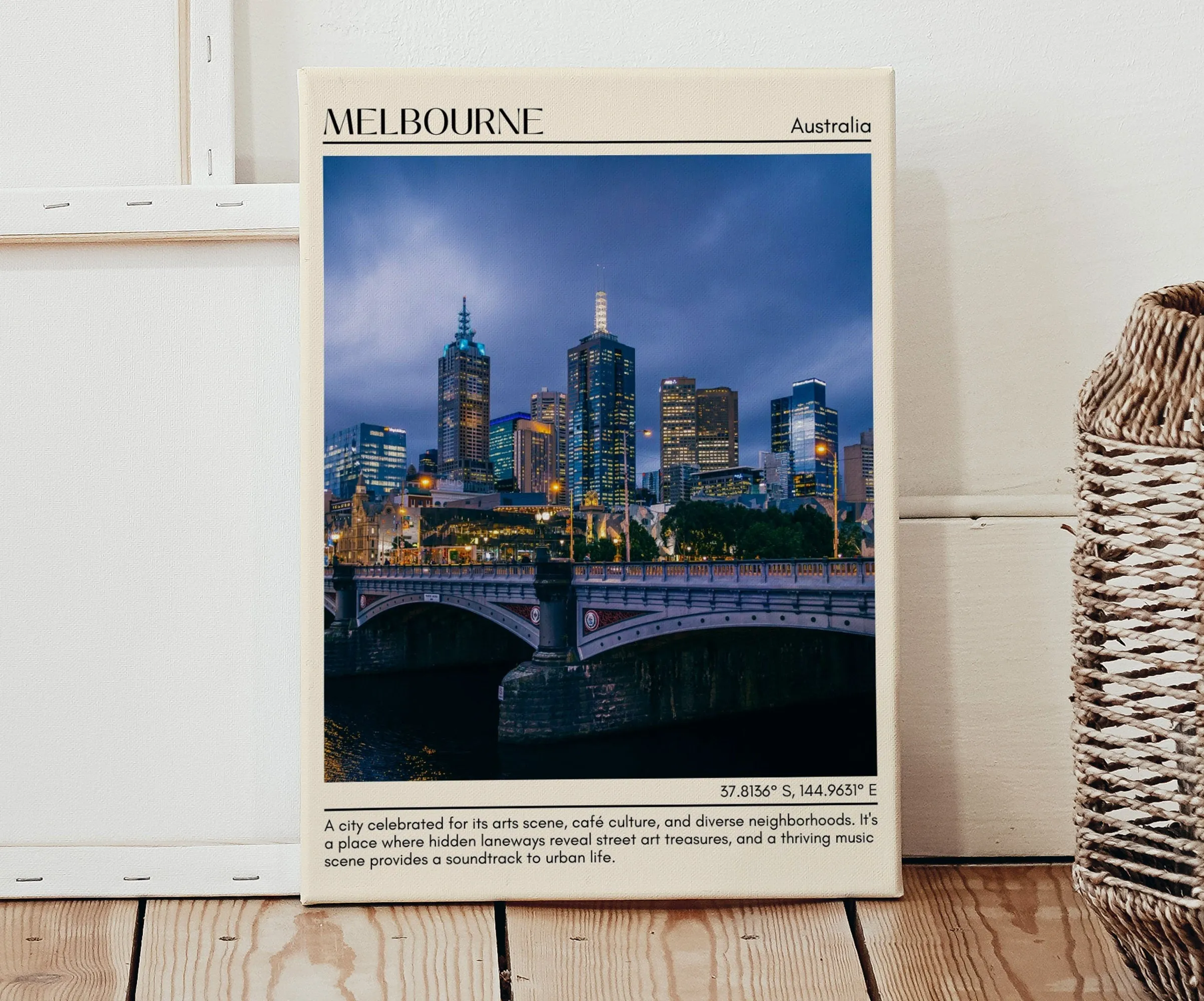 Melbourne Minimal Wall Art, Australia