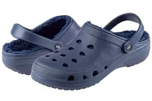 Mens Injected EVA Clogs with Faux Berber Lining