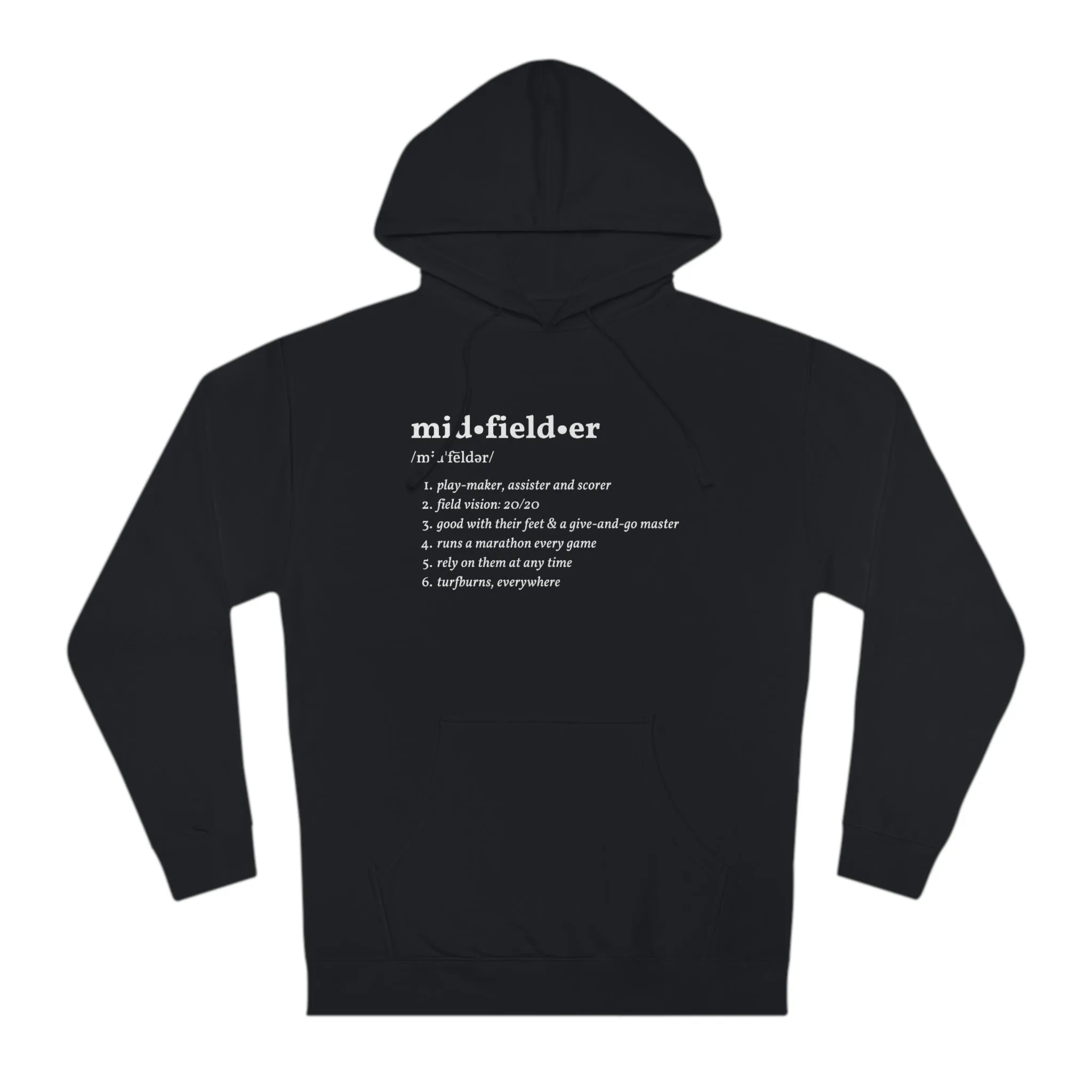 Midfielder Definition Adult Hooded Sweatshirt