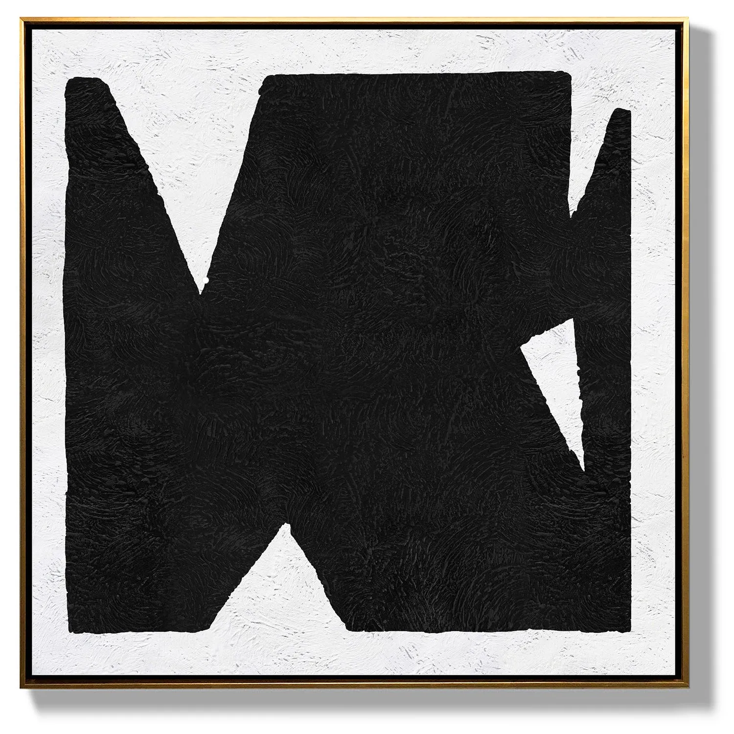 Minimal Black and White Painting MN120A