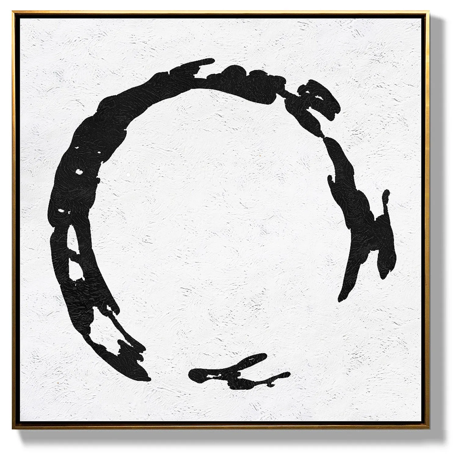 Minimal Black and White Painting MN19A
