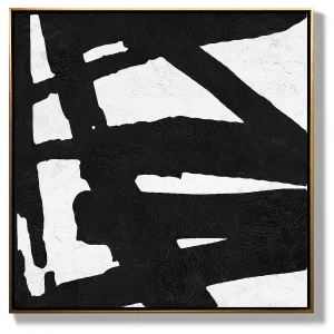 Minimal Black and White Painting MN43A