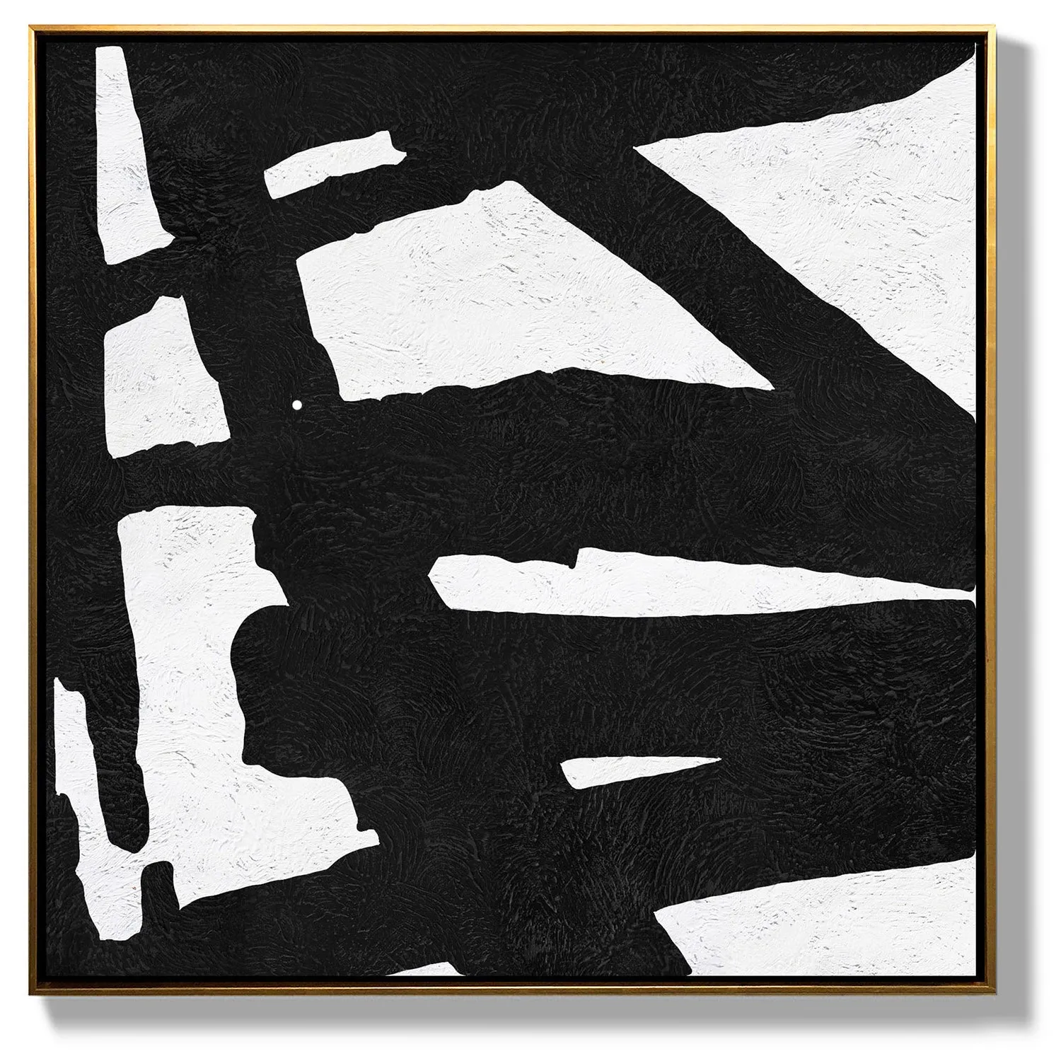 Minimal Black and White Painting MN43A