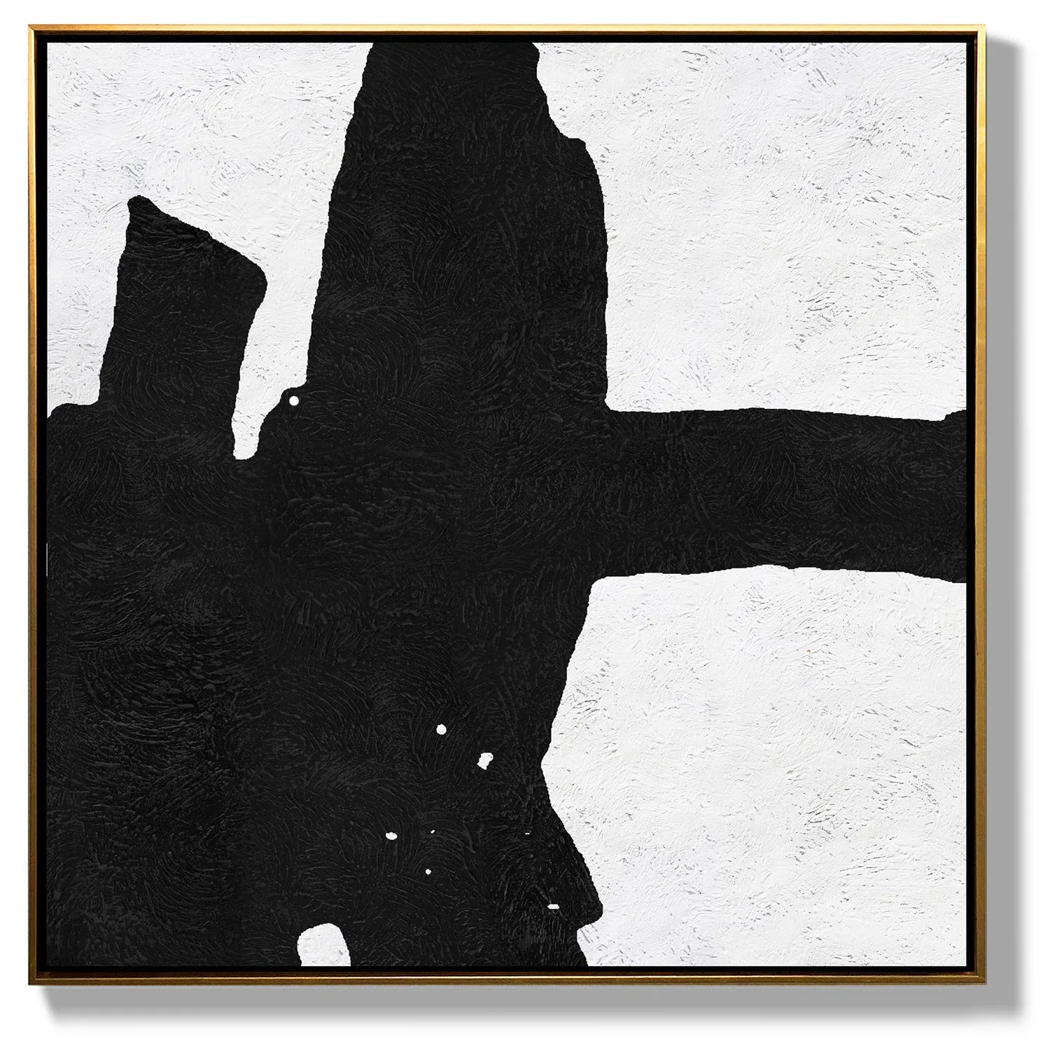 Minimal Black and White Painting MN90A