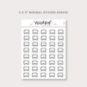 Minimalistic Mini Car Stickers