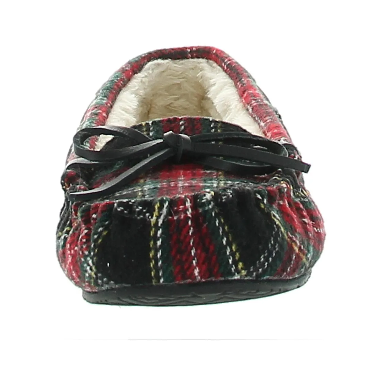 Minnetonka Womens Lodge Trapper Plaid Comfy Moccasin Slippers