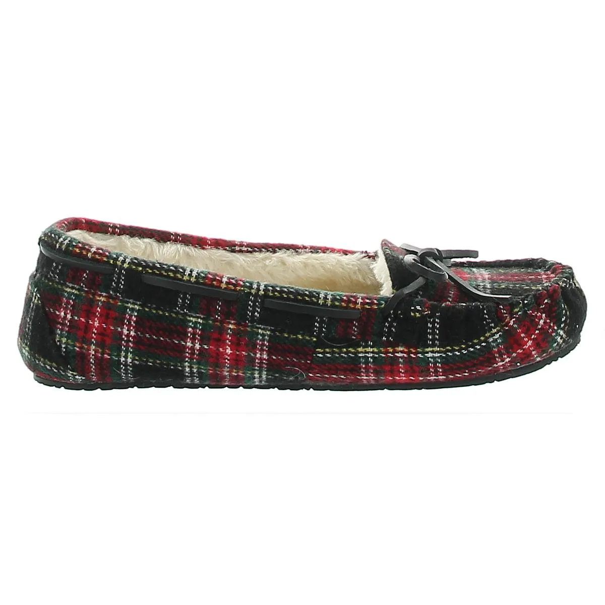 Minnetonka Womens Lodge Trapper Plaid Comfy Moccasin Slippers