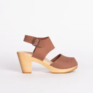 Miranda peep toe in Adobe