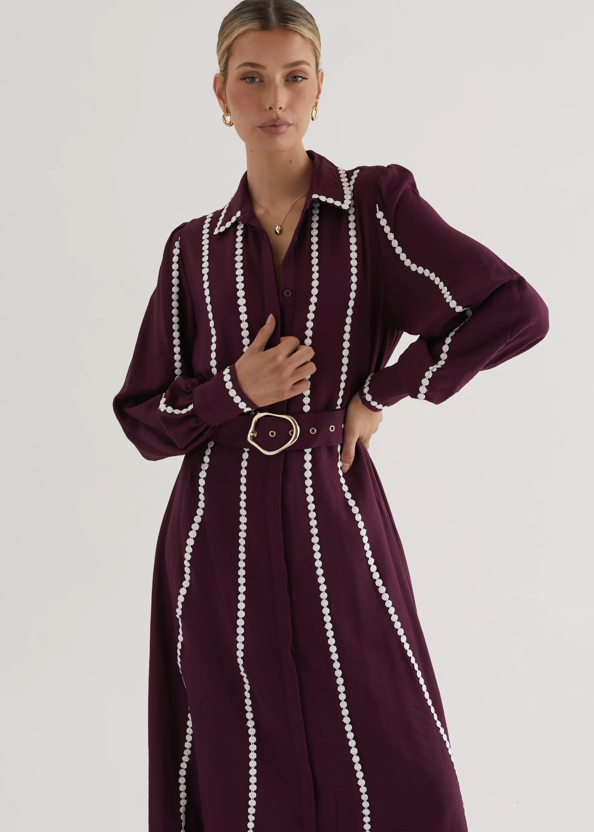 Nevaeh Maxi Dress - Plum
