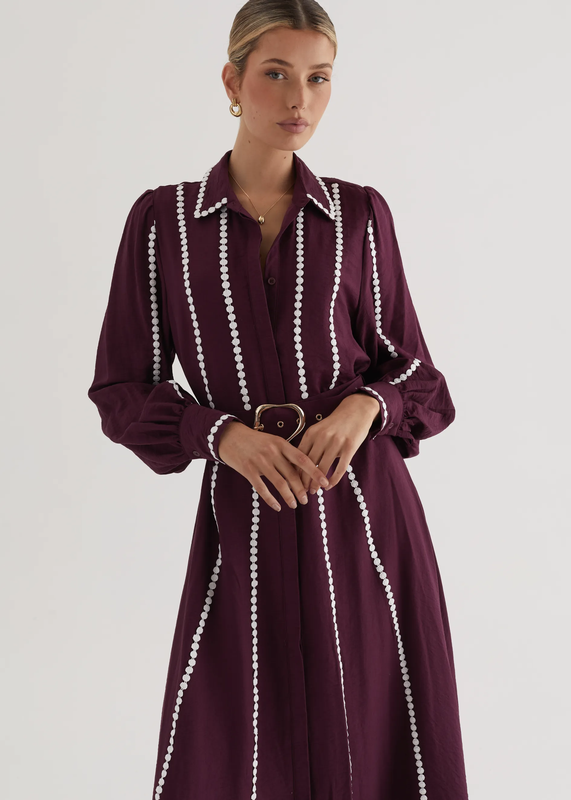 Nevaeh Maxi Dress - Plum