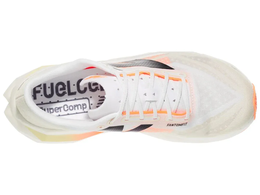 New Balance | FuelCell SuperComp Elite v4 | Men's | White/Angora/Hot Mango