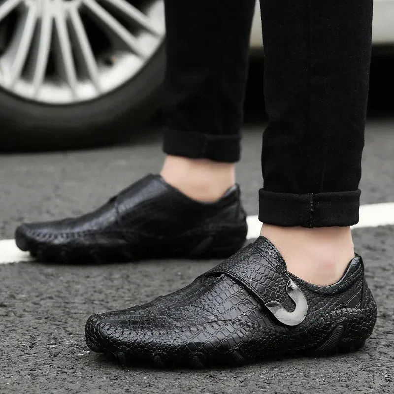 New Fusion Genuine Leather Men Moccasins Handmade Leisure Shoes Breathable Flats Comfortable for Men Fashion