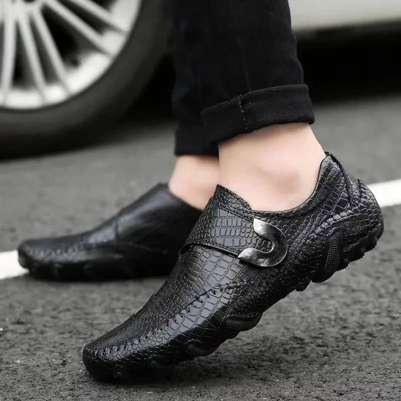 New Fusion Genuine Leather Men Moccasins Handmade Leisure Shoes Breathable Flats Comfortable for Men Fashion