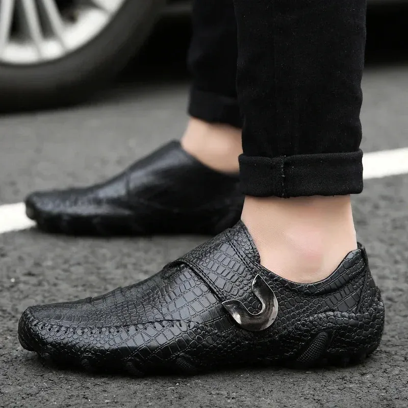 New Fusion Genuine Leather Men Moccasins Handmade Leisure Shoes Breathable Flats Comfortable for Men Fashion